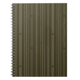 Caderno Espiral Listras do Jato em Verde Oliva