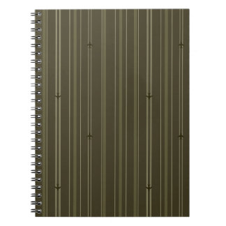 Caderno Espiral Listras do Jato em Verde Oliva