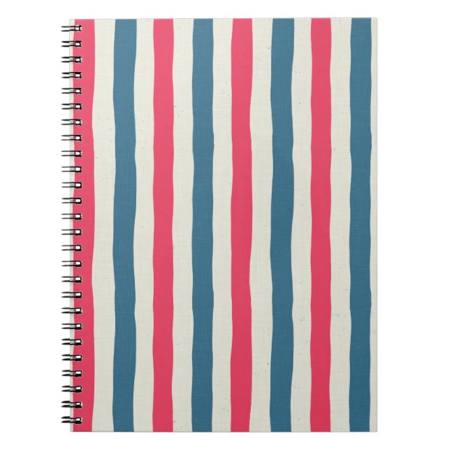 Caderno Espiral Listras Flor Cósmica (Frente)