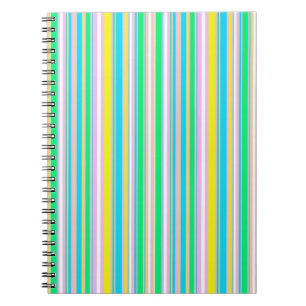 Caderno Espiral Listras pastel
