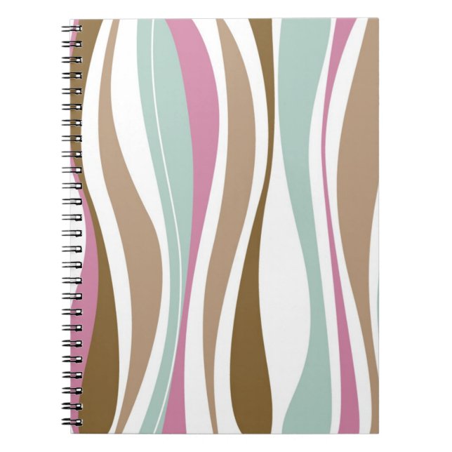 Caderno Espiral Listras retros (Frente)