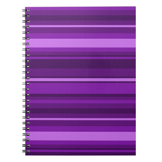 Caderno Espiral Listras roxas (Frente)