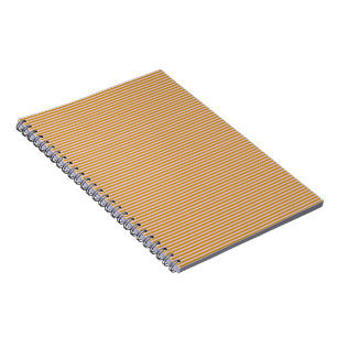 Caderno Espiral Listras roxas e castanhas
