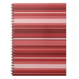 Caderno Espiral Listras vermelhas