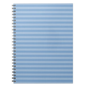 Caderno Espiral Listras Verticais Monocromáticas Azuis Claras E Po