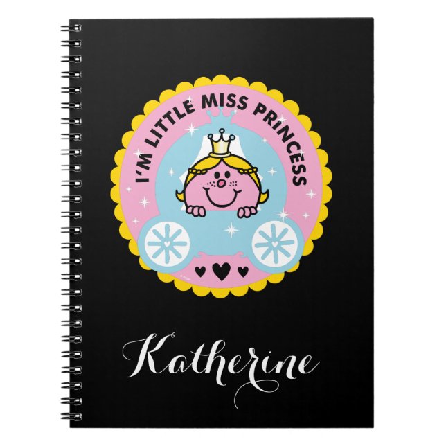 Caderno Espiral Little Miss Princesa | Sou uma princesa (Frente)