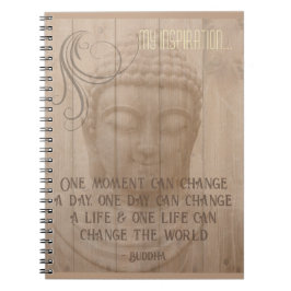 Caderno Espiral Live in the Moment Buddha Art Buddhist Say