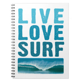 Caderno Espiral live_love_surf