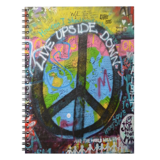 Caderno Espiral Live Upside Down (Frente)