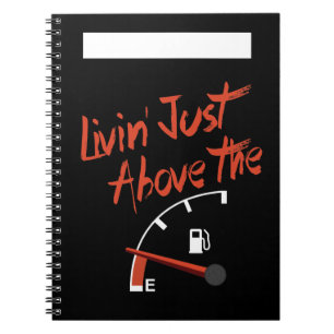 Caderno Espiral Livin' Exatamente Acima do E