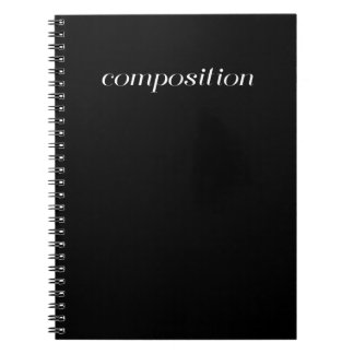 Caderno Espiral Livro da composição - preto