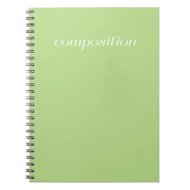 Caderno Espiral Livro da composição - verde