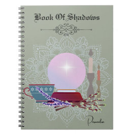 Caderno Espiral Livro das Sombras - Diário de Velas de Cristal Bal