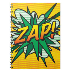 Caderno Espiral Livro de Comédia Retro ZAP Divertido