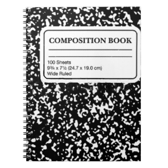 Caderno Espiral Livro de composição (Frente)