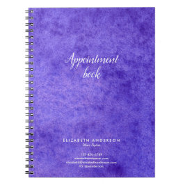 Caderno Espiral Livro de compromissos do Salão de Cabelo de Água