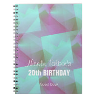 Livro de Convidado de Aniversário do 20 de Anivers