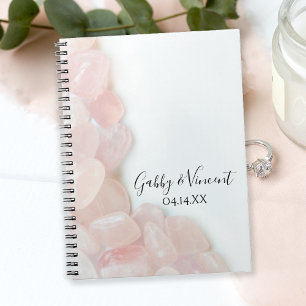 Caderno Espiral Livro de Convidados de Casamento Rosa Rosa Rosa Qu