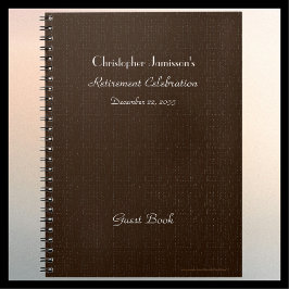 Caderno Espiral Livro de Convidados do Partido da Reforma, Faux Br