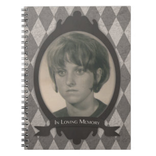 Caderno Espiral livro de convidados do serviço funerário