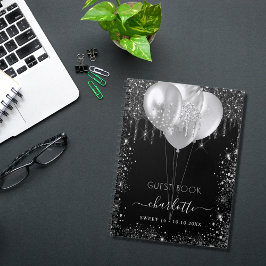 Caderno Espiral Livro de convidados Doce 16 dourado preto