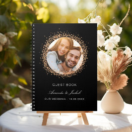 Caderno Espiral Livro de convidados - orçamento de fotos em rosa d
