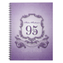 Caderno Espiral Livro de Convidados Personalizado da Celebração de