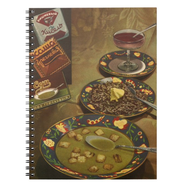 Caderno Espiral Livro de Cookbook.The da comida saboroso e (Frente)