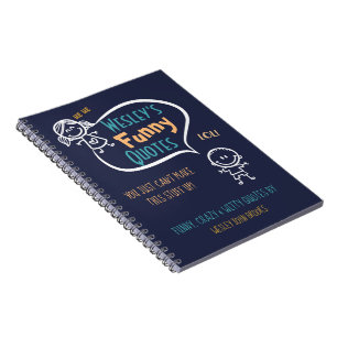 Caderno Espiral Livro de Cotação de Crianças Personalizadas par