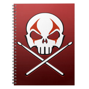 Caderno Espiral Livro de Diários de Drummer de Metal para Noteboo