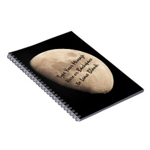 Caderno Espiral Livro de Diários de Lua Personalizado de Bloco de