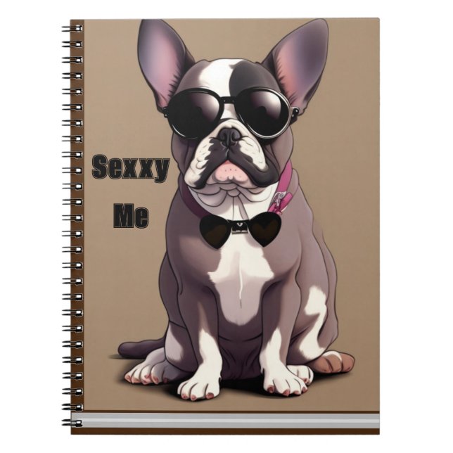 Caderno Espiral Livro de Frenchie (Frente)