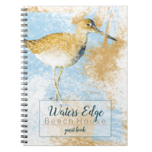 Caderno Espiral Livro de hóspedes da estância de Verão do