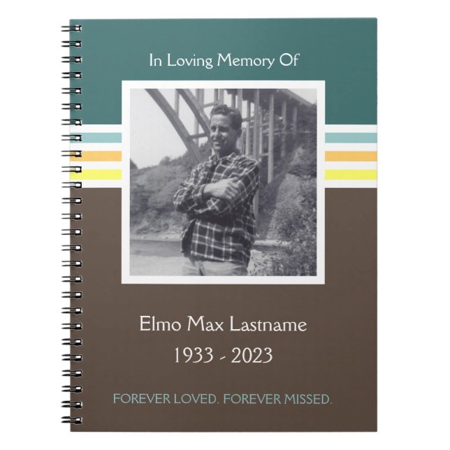 Caderno Espiral livro de hóspedes do memorial moderno (Frente)