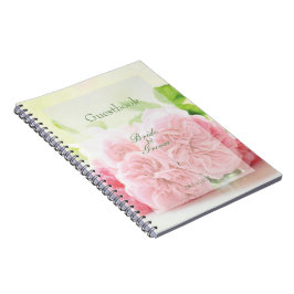 Caderno Espiral Livro de hóspedes do Rosa de Verão Rosa Elegante