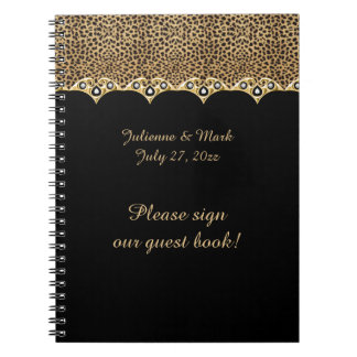 Caderno Espiral Livro de hóspedes Dourado dos diamantes do