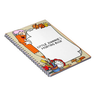 Caderno Espiral Livro de Impressão de Criança Jovem
