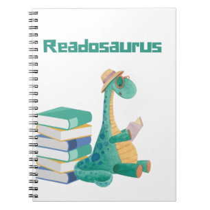 Caderno Espiral livro de leitura do readossauro dinossauro T-Shirt