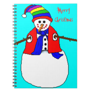 CADERNO ESPIRAL LIVRO DE NEVE DE NATAL - PRESENTES DE NATAL - CADE