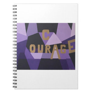 Caderno Espiral Livro de nota da coragem