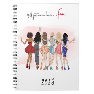 Caderno Espiral Livro de Nota da Moça da Moda