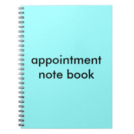 Caderno Espiral Livro de nota da nomeação