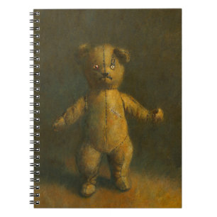 Caderno Espiral Livro de Nota do Urso de Teddy Zombie