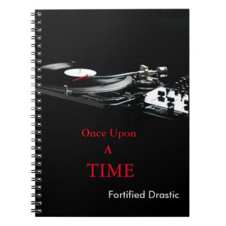 Caderno Espiral Livro de nota preto drástico fortificado do estilo