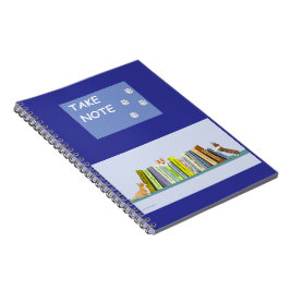 Caderno Espiral Livro de Notas da Biblioteca Corgi