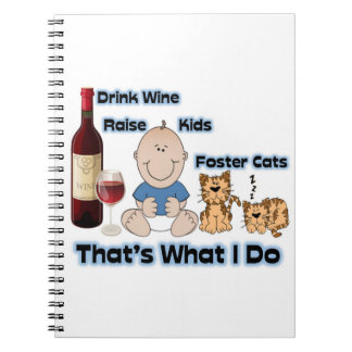 Caderno Espiral Livro de notas da Cat Foster para notas de adoção