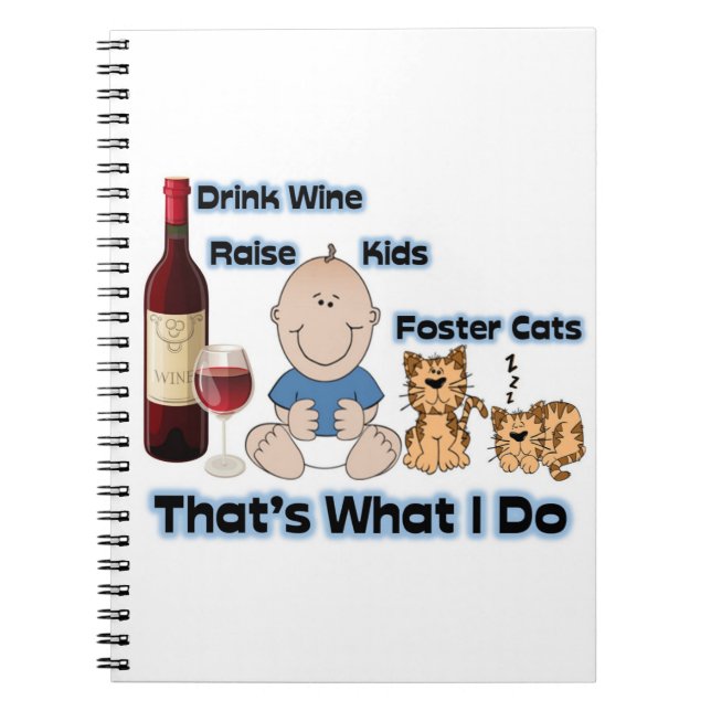 Caderno Espiral Livro de notas da Cat Foster para notas de adoção  (Frente)