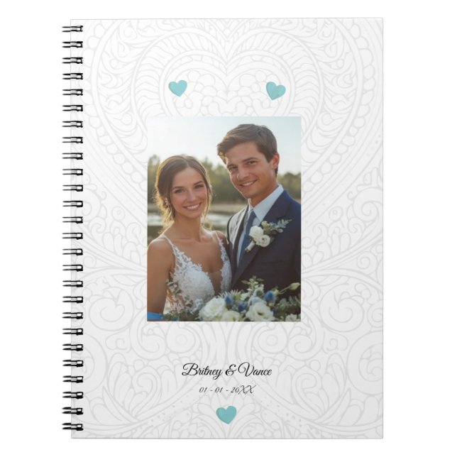 Caderno Espiral Livro de Notas de Casamento (Frente)
