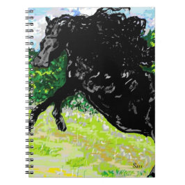 Caderno Espiral Livro de Notas de Fotografia Black Stallion
