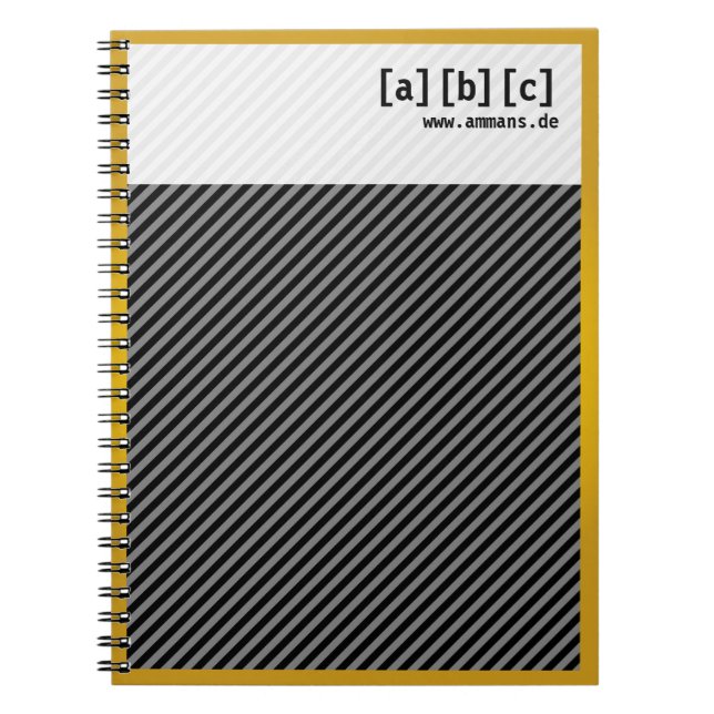 Caderno Espiral Livro de notas de Goldrand (Frente)